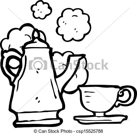 450x441 Cartoon Coffee Pot And Cup Cartoon. Coffee Pot And Cup Vector