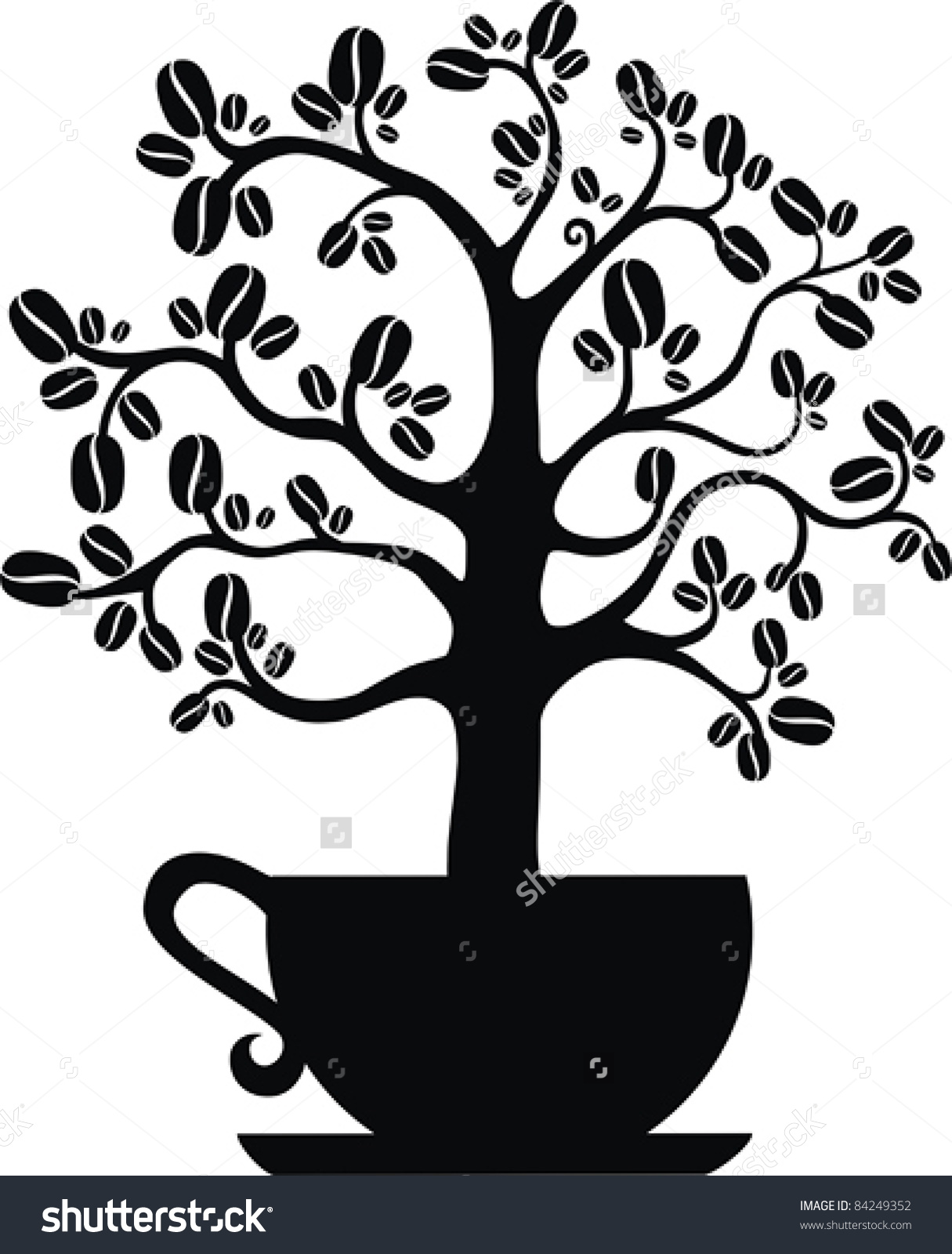 1215x1600 Tree Coffee Clipart