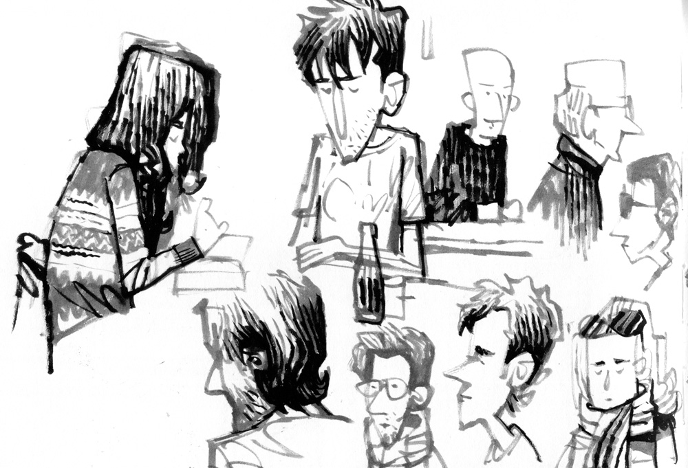 1000x681 I Heart Pencils Coffee Shop Sketchbook Round Up