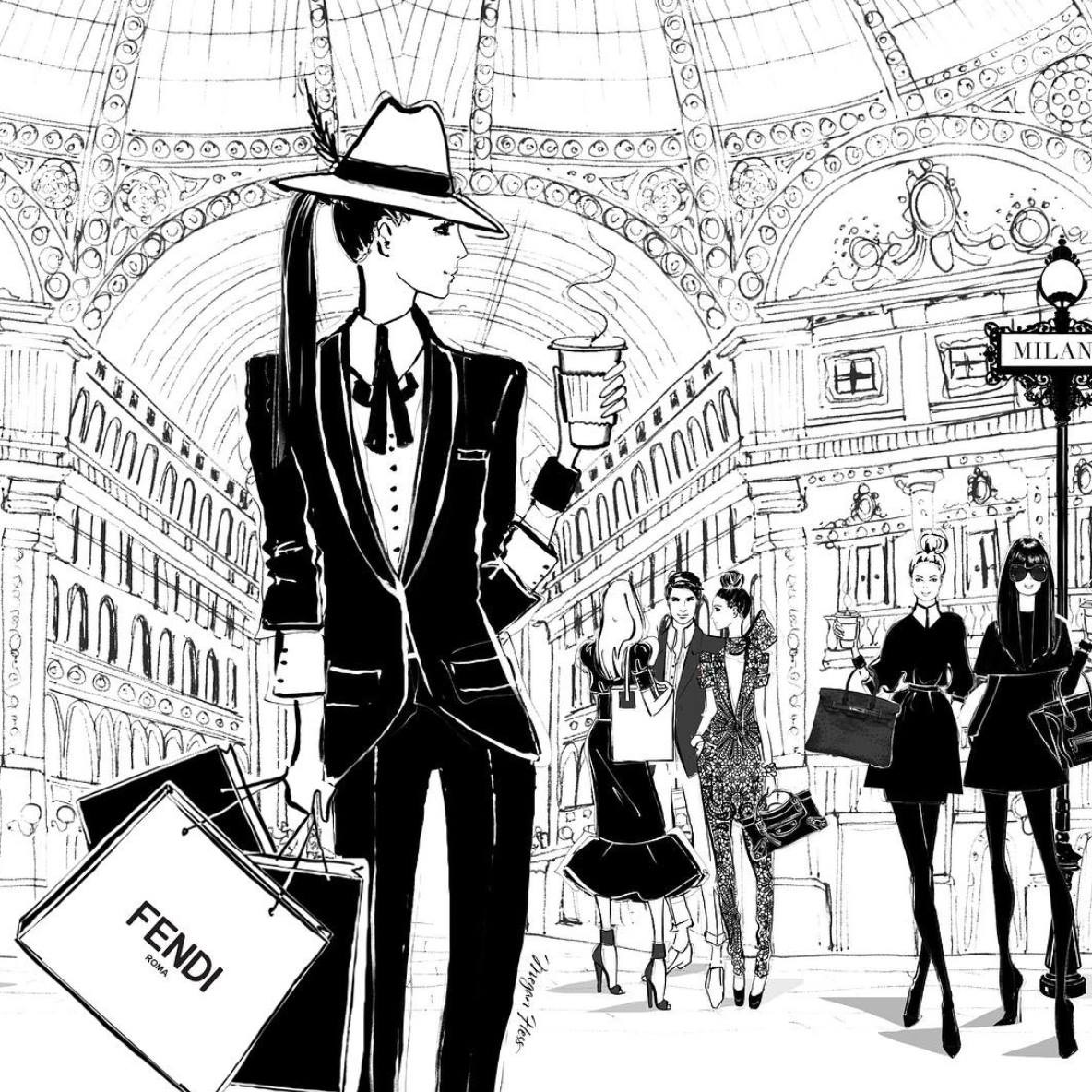 1184x1184 Pin By Paogalvao Info On Fashion Ilustration Megan