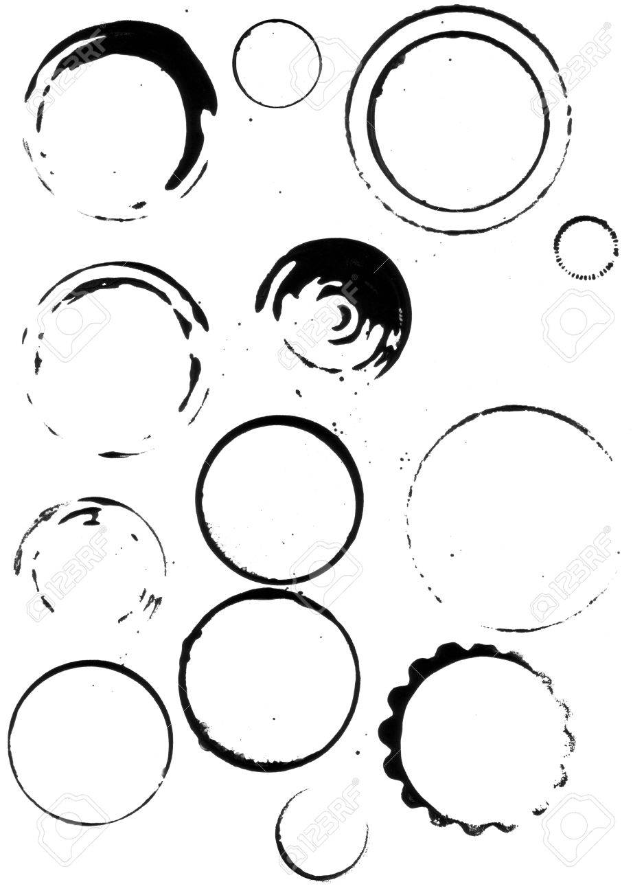 938x1300 Coffee Cup Stains, A Range Of Cups And Other Round Things Were
