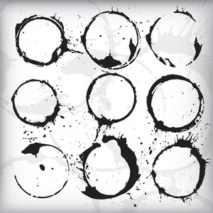 300x300 Coffee Stains Royalty Free Stock Image