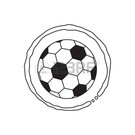 450x450 Soccer Coffee Stain Sport Flat Thin Line Design Icon Vector