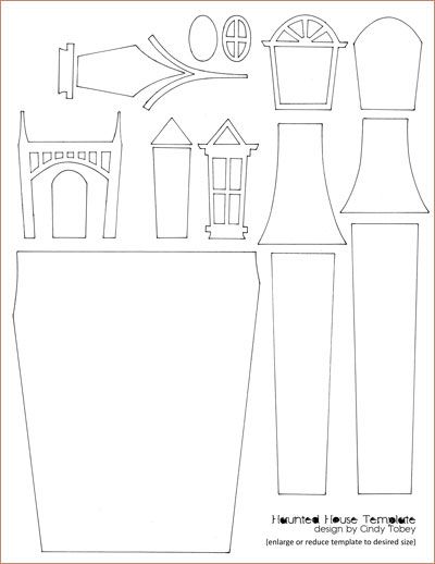 400x518 A Template That You Can Use To Make Your Own Haunted House