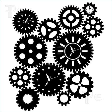 450x450 Clock Gears Clipart