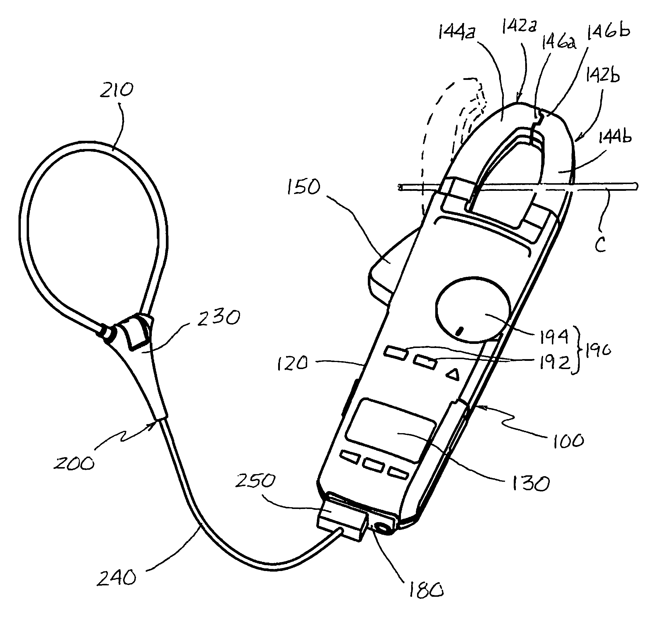 2269x2197 Patent Us8330449 Clamp On Multimeters Including A Rogowski Coil
