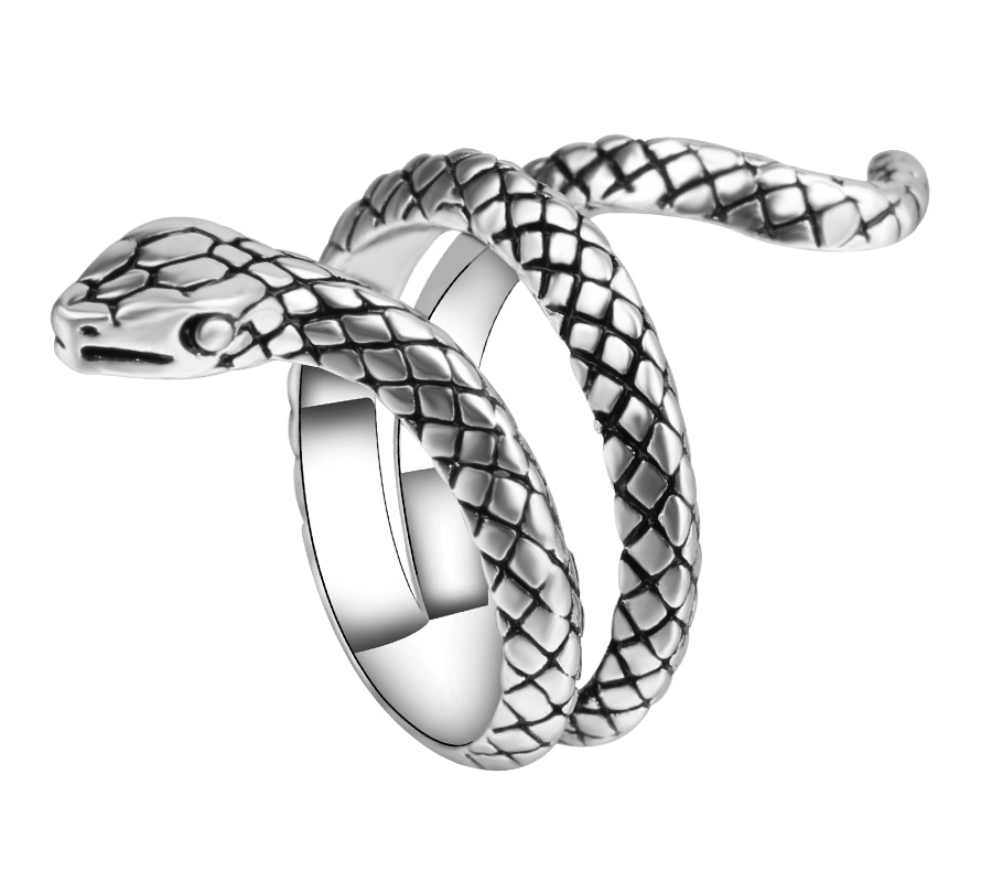 900x800 Coiled Snake Ring Thriveblue