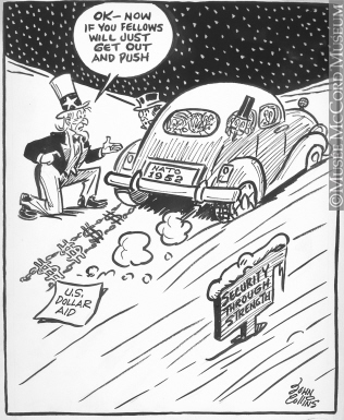 316x385 M965.199.8456 Chains For The Cold War. Drawing, Cartoon John