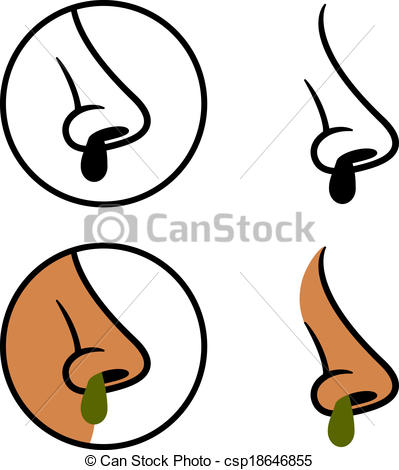 399x470 Vector Human Nose Snot Booger Cold Symbols Clipart Vector