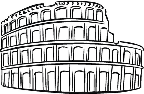480x312 Colosseum Coloring Page Free Printable Coloring Pages
