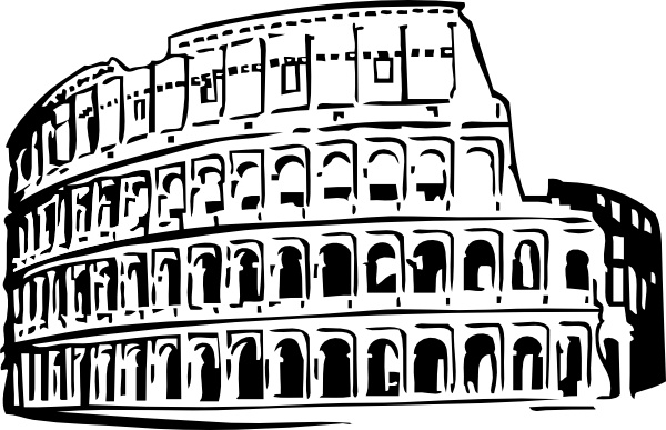 600x387 Roman Coliseum Clip Art Free Vector In Open Office Drawing Svg