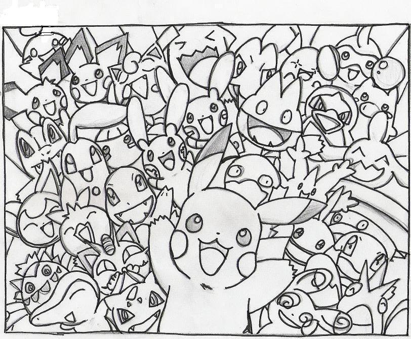 812x671 Collage Coloring Pages