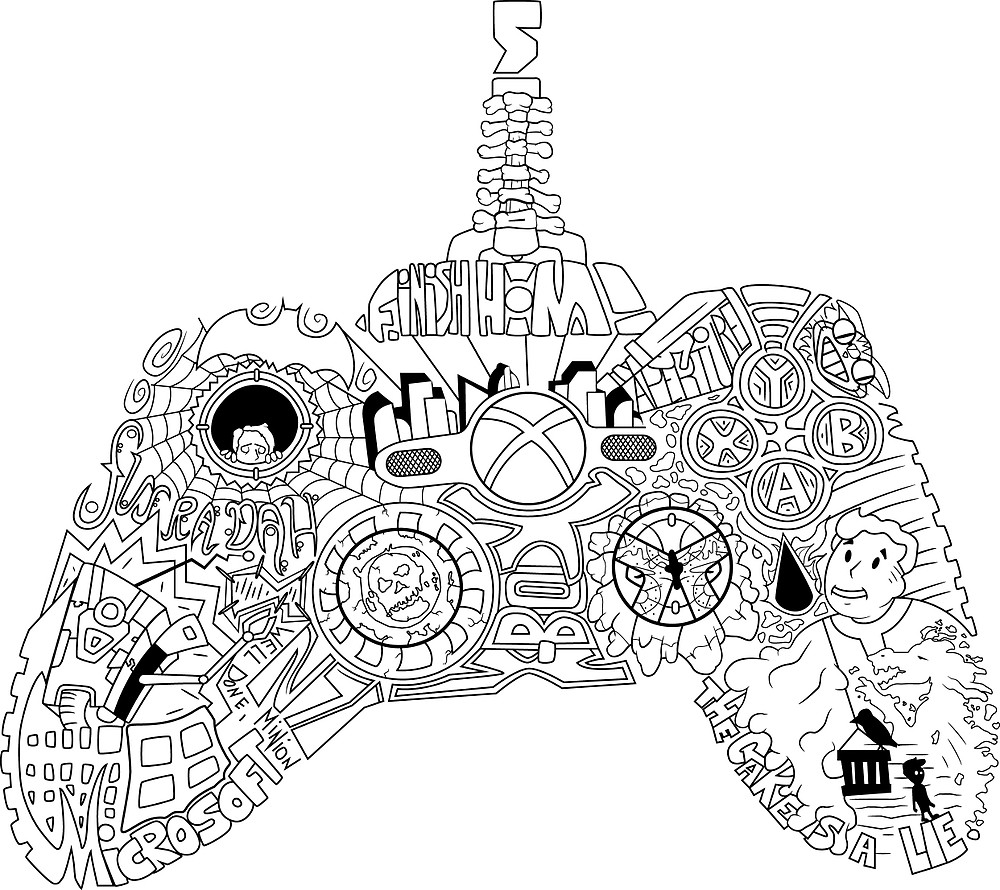 1000x890 Controller Collage By Kyioo Redbubble