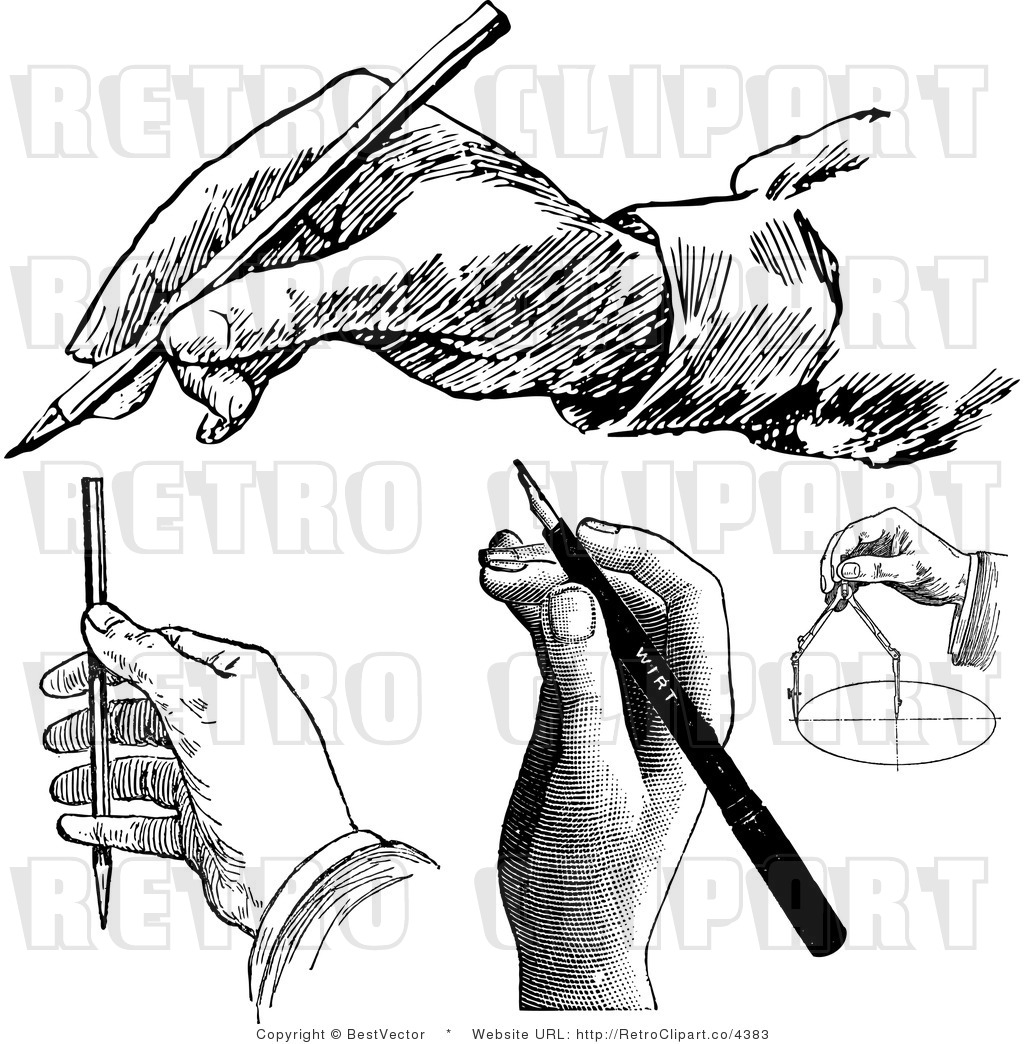 1024x1044 4 Unique Retro Drawing Hands