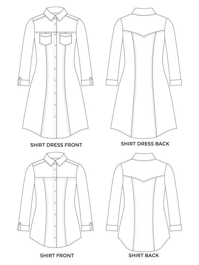 650x866 Tilly And The Buttons Rosa Shirtdress Sewing Pattern