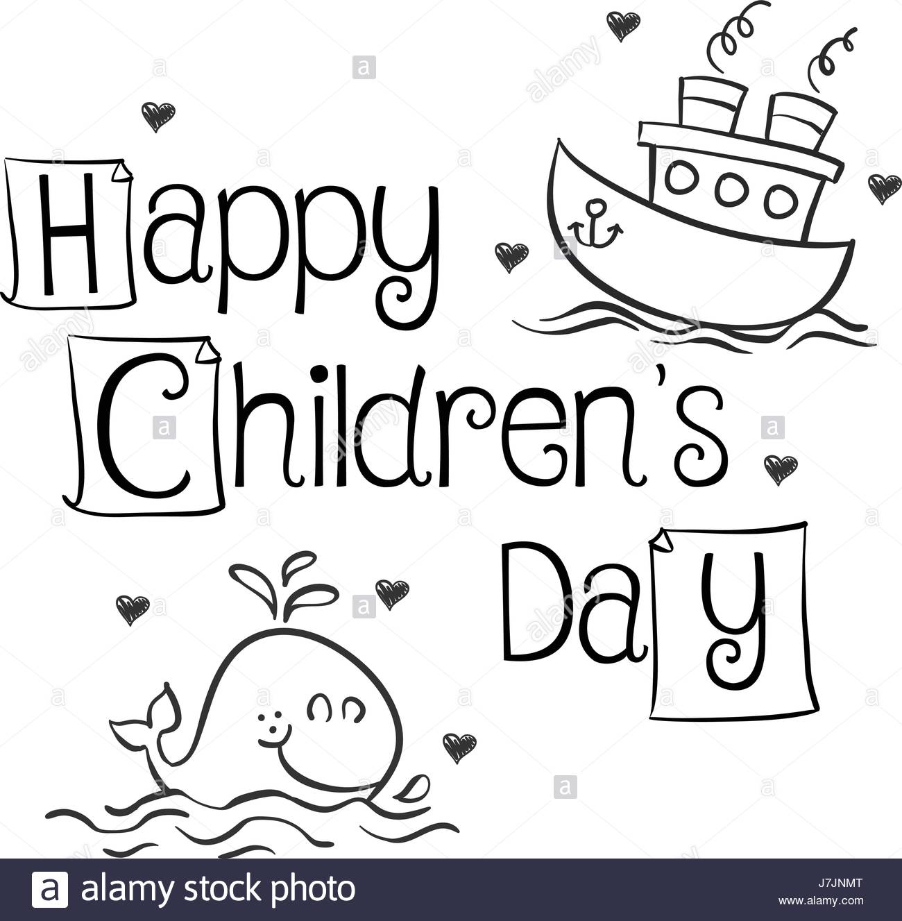 1300x1327 Collection Style Children Day Hand Draw Stock Vector Art