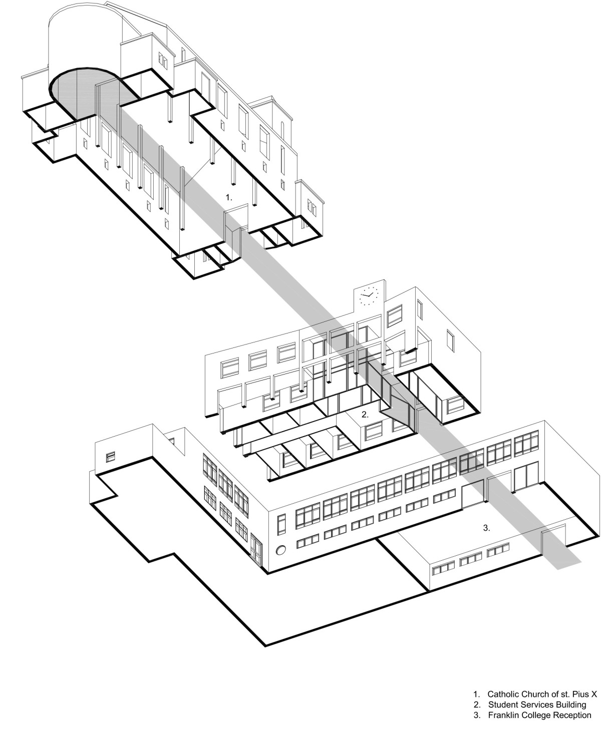 1200x1504 Courtyard Building, Franklin College Hodson Architects