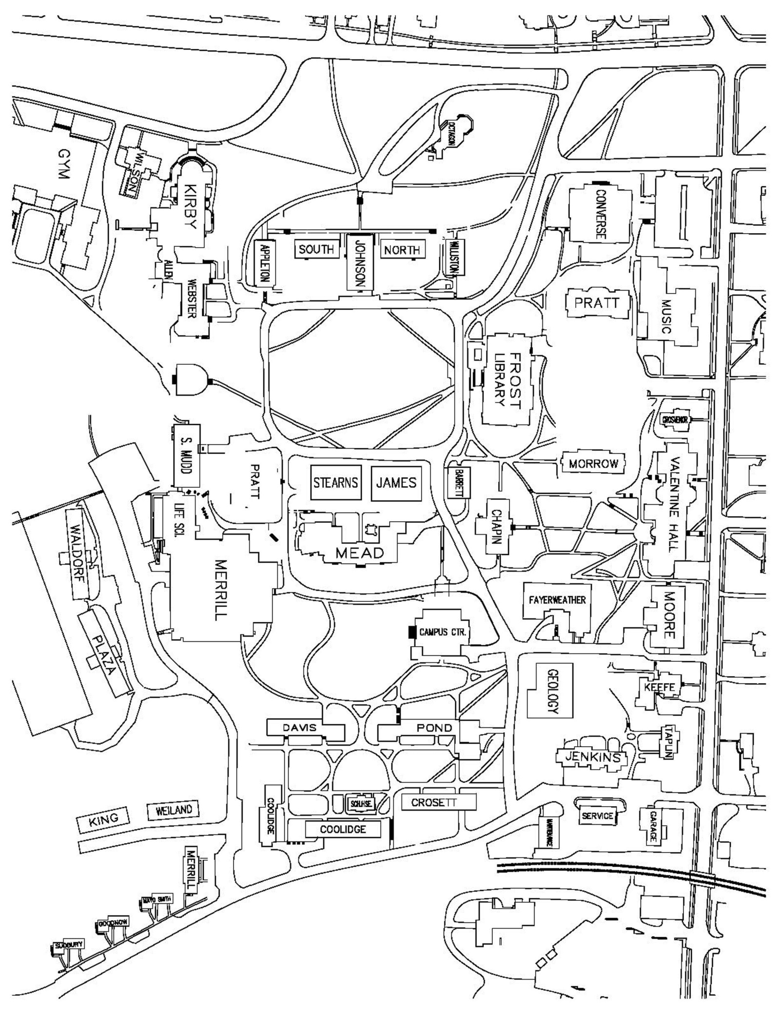 1600x2069 Amherst College Campus Map My Blog