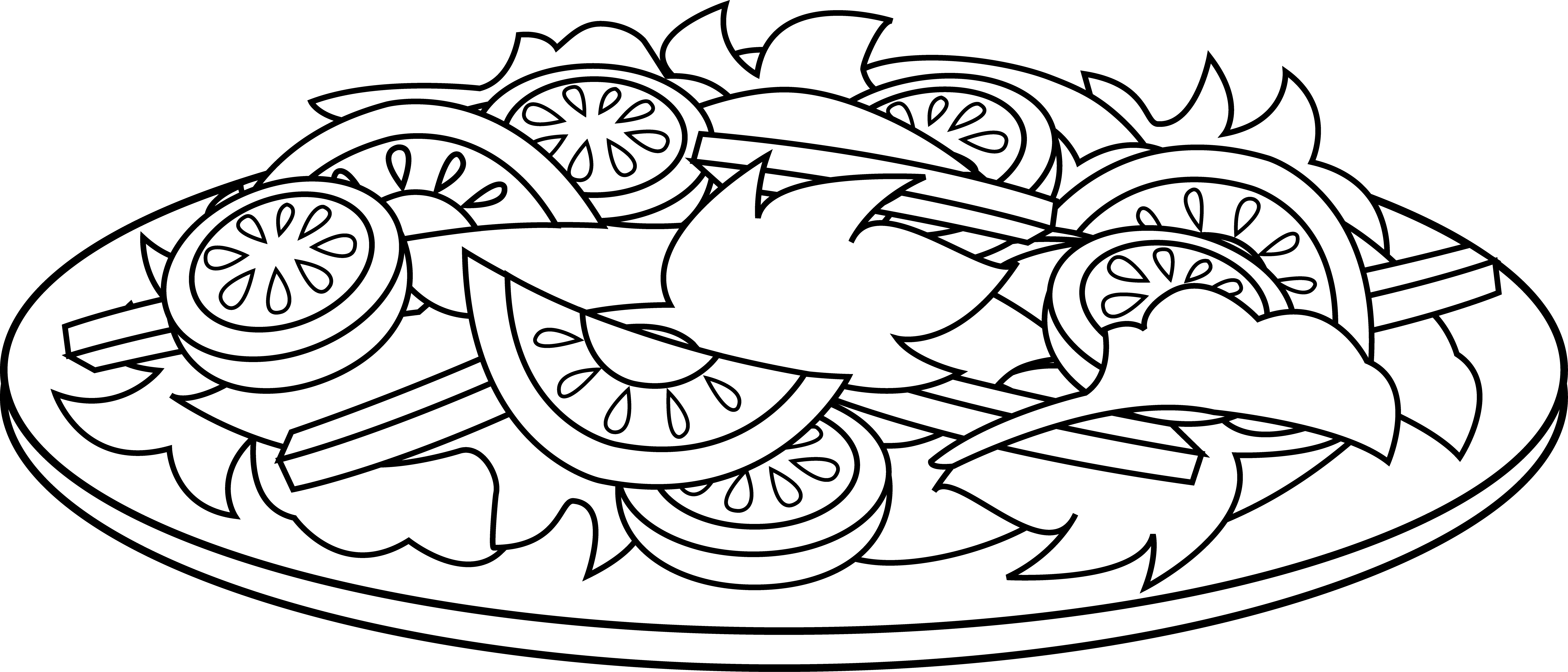6946x2977 Coloring Page Elegant How To Draw A Salad Hqdefault And Fruit