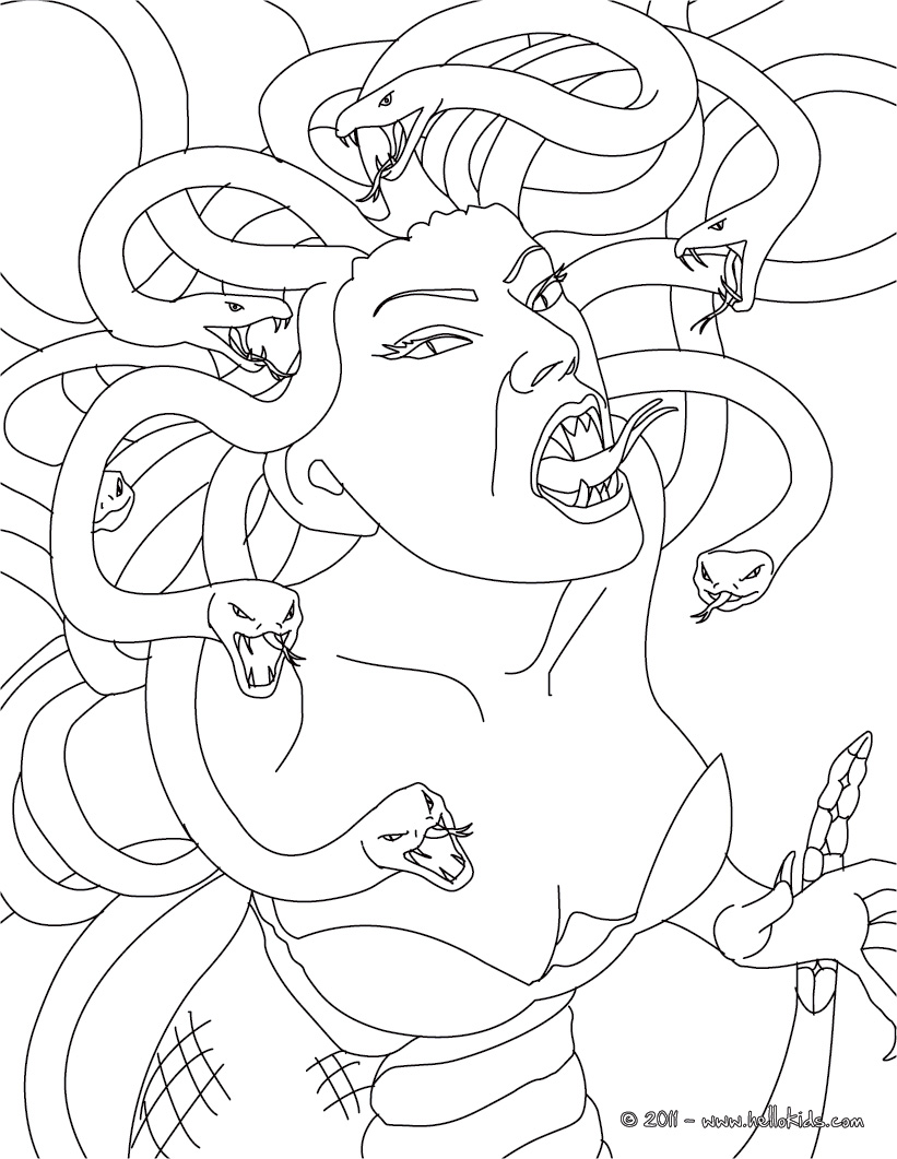 821x1061 Greek Mythology Drawings Medusa The Gorgon With Snake Hair