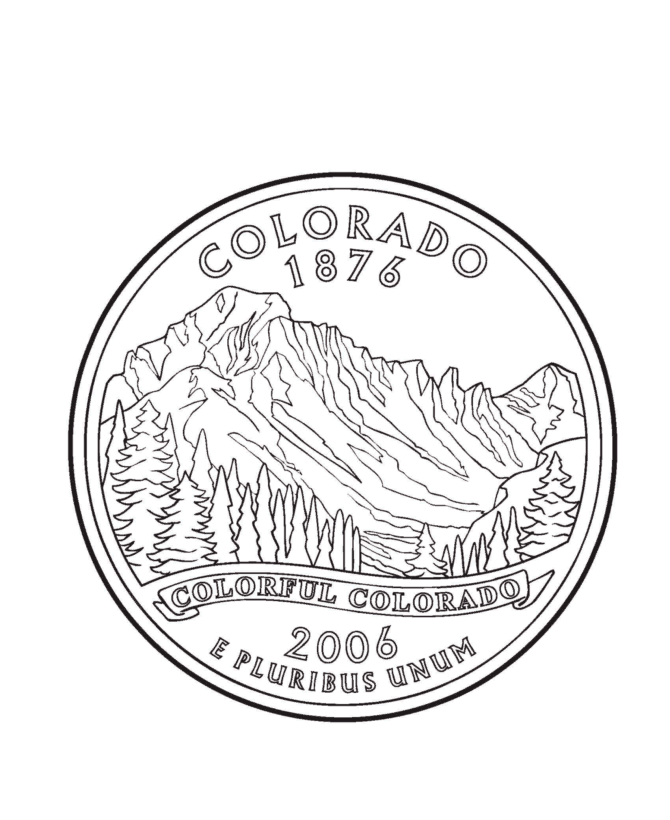 670x820 Usa Printables Colorado State Quarter