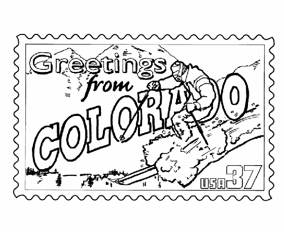 560x458 Usa Printables Colorado State Stamp