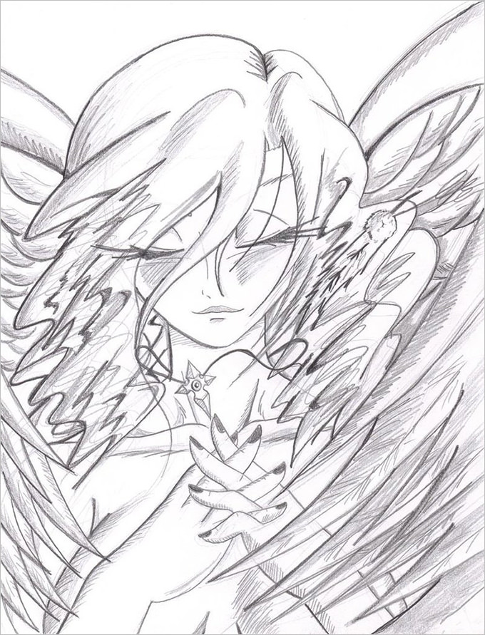 680x891 Angel Drawings