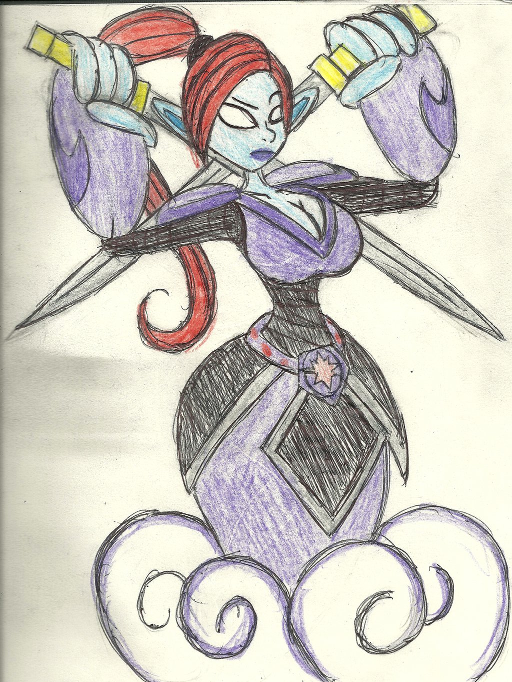 1024x1363 Re Drawn And Colored Ninjini By Akb Drawsstuff