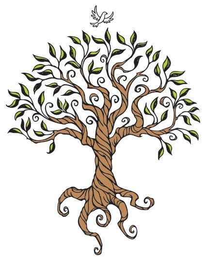 425x538 Drawn Tree Simple