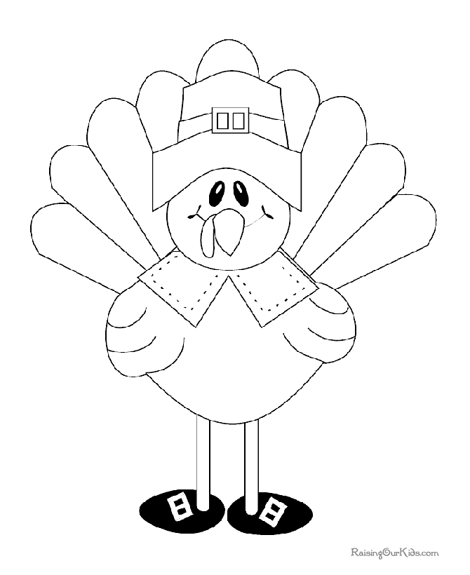 670x820 Thanksgiving Turkey Coloring Pages