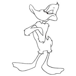 250x250 Daffy Duck Drawing, Pencil, Sketch, Colorful, Realistic Art Images