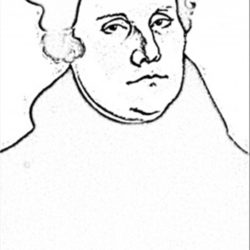 250x250 Martin Luther Drawing, Pencil, Sketch, Colorful, Realistic Art