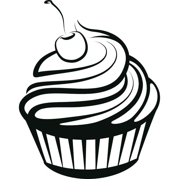 618x618 Coloring Pages Of Cupcakes As Cupcakes Coloring Pin Drawn Cupcake