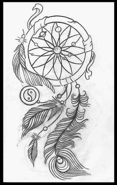 236x372 Moon Dream Catcher Feathers Vinyl Decal Dreamcatcher Mandala Decal