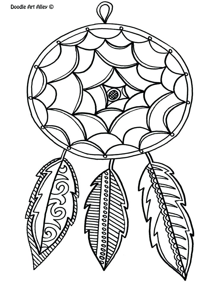 736x951 Dream Catcher Coloring Pages Brexitbook.club