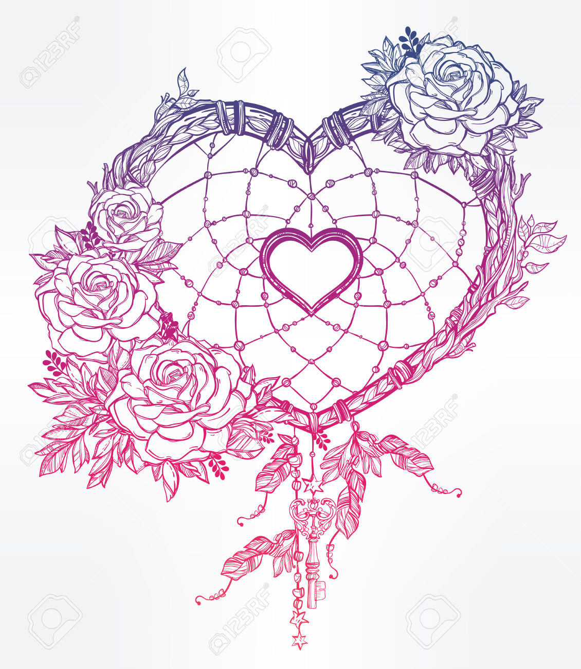 1130x1300 50928180 Hand Drawn Romantic Drawing Of A Heart Shaped Dream
