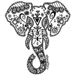 268x268 Elephant Wrasta Colors Tattoos Elephants