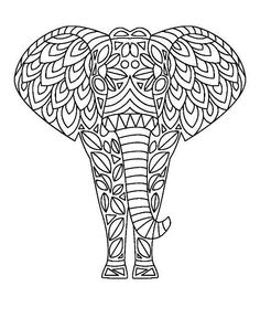 236x288 Coloring For Adults Elephants