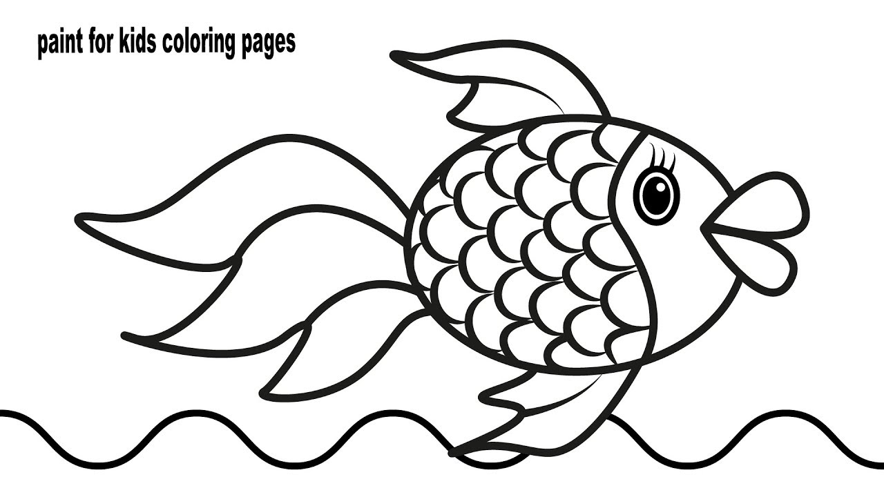1280x720 How To Draw Colorful Fish Coloring Pages, Learn Color