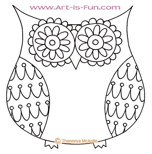 500x506 How To Droll A Owl How To Draw An Owl Learn To Draw A Cute