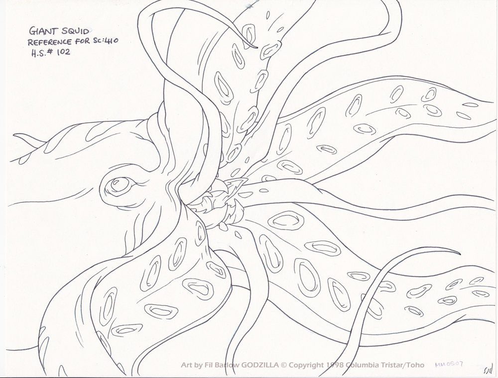 1000x760 Squid Drawing