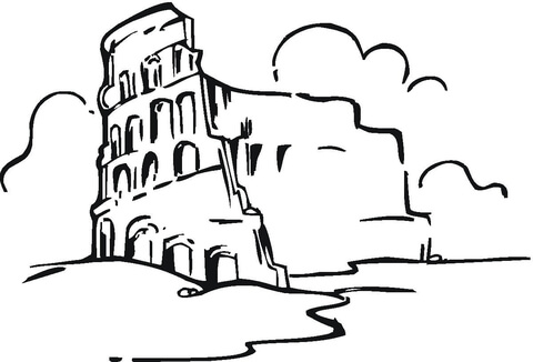 480x326 Colosseum In The Clouds Coloring Page Free Printable Coloring Pages