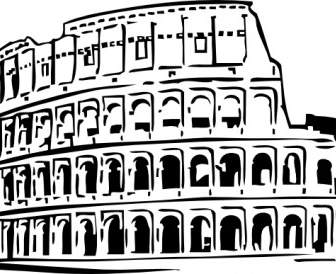 336x274 Coliseum In Rome Viewed From The Air Vector Clip Art Free Vector