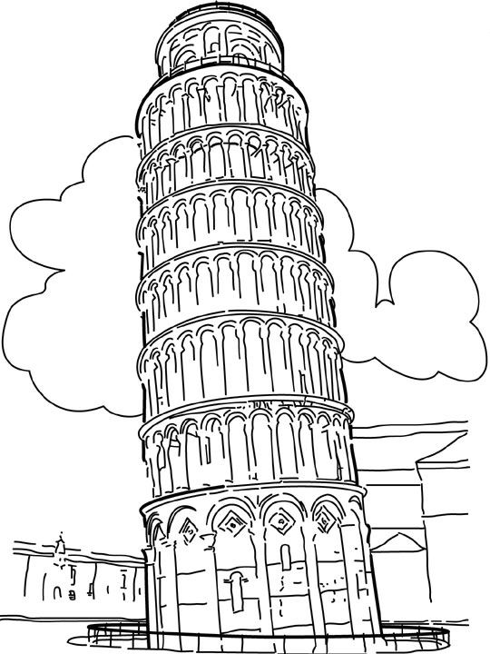 540x720 Coloring Page World Wonders