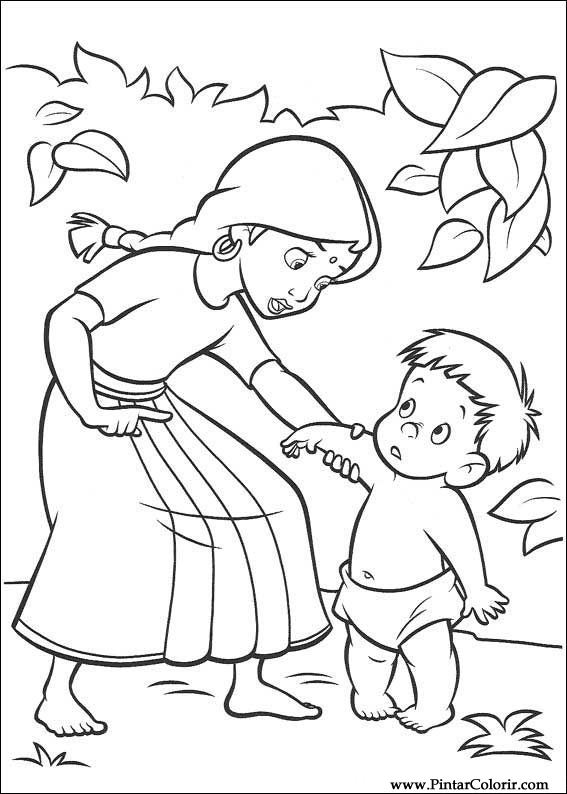 567x794 Drawings To Paint Amp Colour The Jungle Book 2