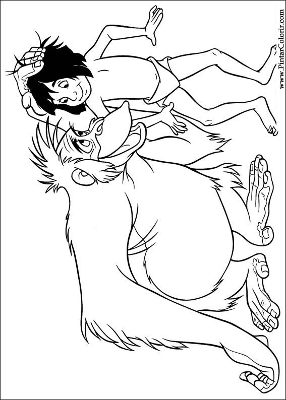 567x794 Drawings To Paint Amp Colour The Jungle Book