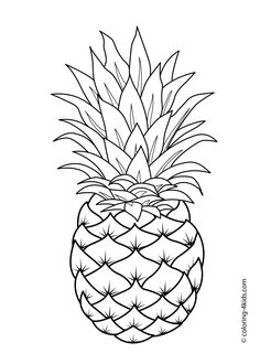 236x330 Pineapple and fruits to color Picture Pineapples Clipart