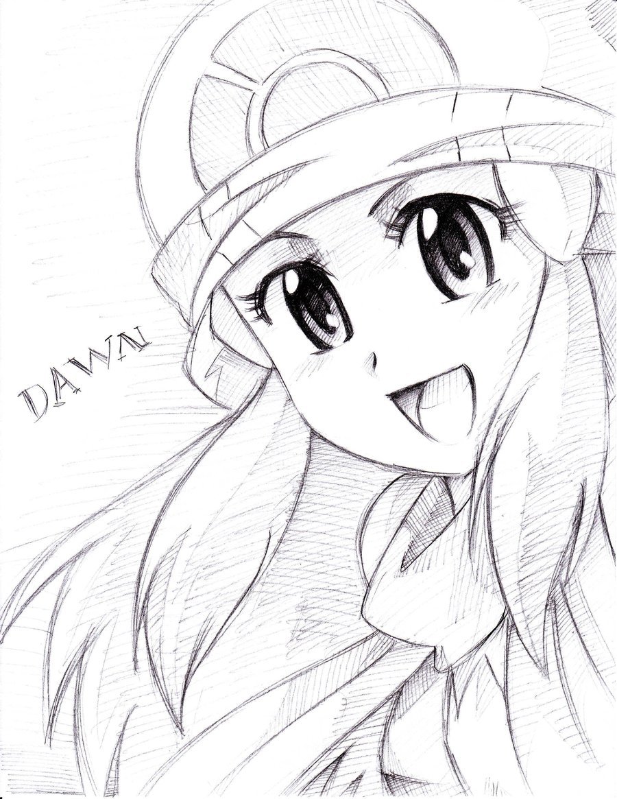 900x1165 Pokemon Dawn By Rustyartist