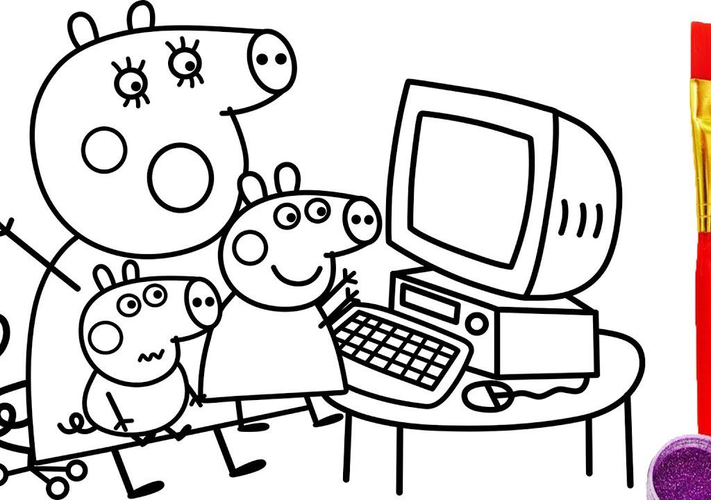 1024x720 Printable Computer Coloring Pages For Kids Free Mouse Parts High