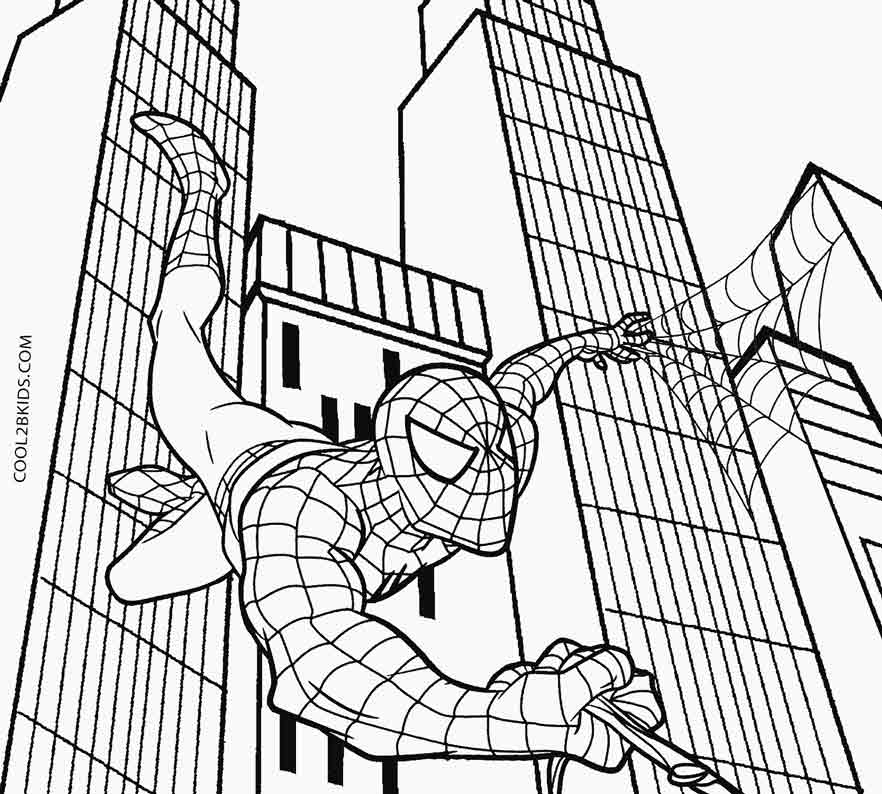 882x794 Spiderman Coloring Pages Preschool To Pretty Draw Kids Coloring